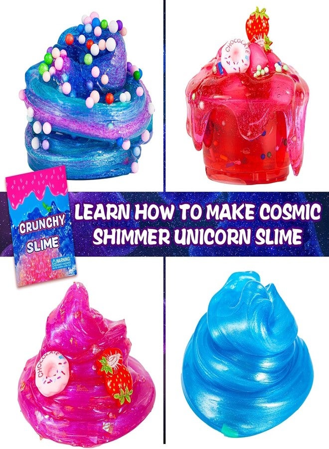 fsutvitg Unicorn Fruit Garden Crunchy Slime Kit,Ice Screen Cake Slime Sparkling Slime Making Kit,Foam, Jelly Cube Slime for Party Favors Kids Boys Girls Birthday Carnival Treasure Classroom Prizes - Image 5